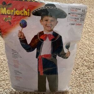 Halloween costumes (Mariachi, Asian theme, Captain America)